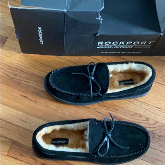 rockport men's slippers